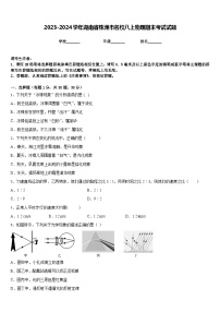 2023-2024学年湖南省株洲市名校八上物理期末考试试题含答案