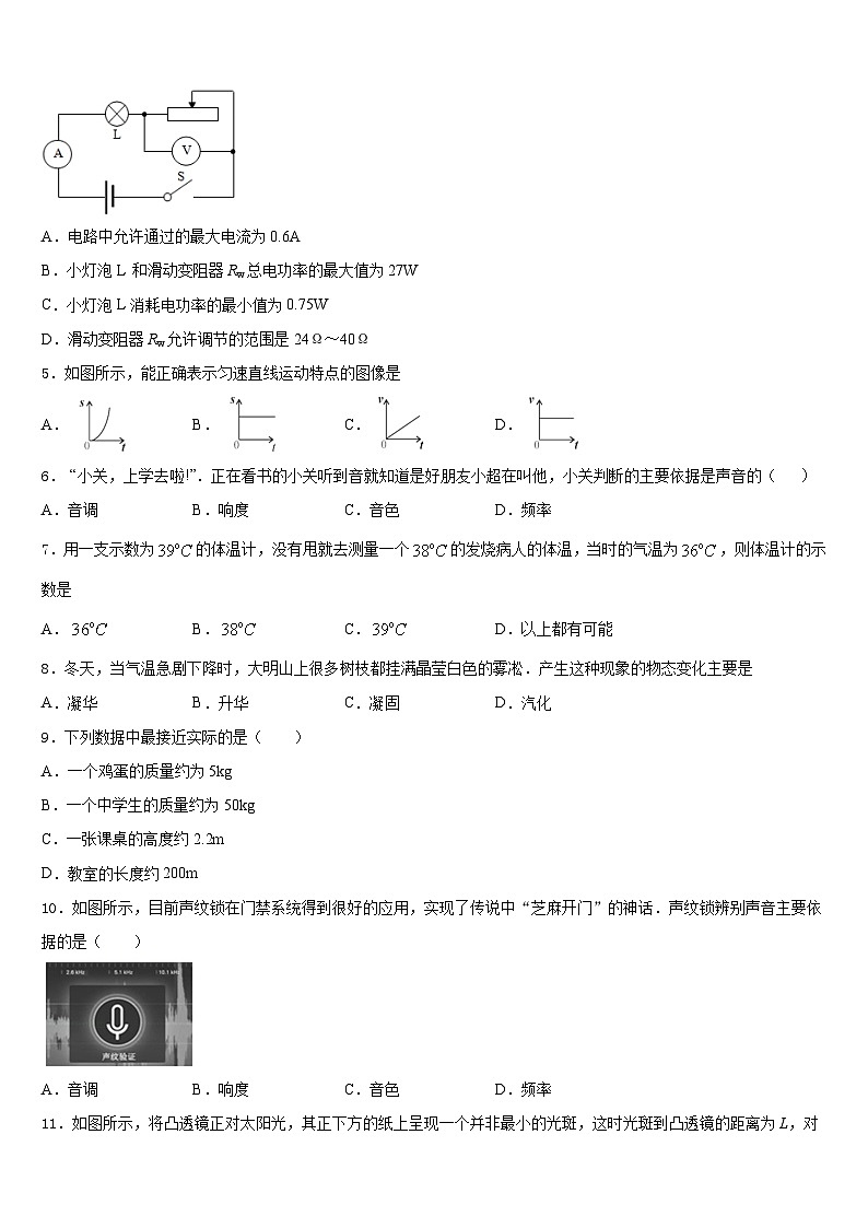 2023-2024学年湖南省衡阳市衡阳县八年级物理第一学期期末监测试题含答案第2页