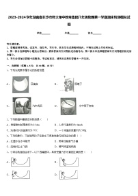 2023-2024学年湖南省长沙市师大附中教育集团八年级物理第一学期期末检测模拟试题含答案