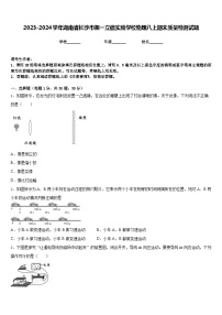 2023-2024学年湖南省长沙市湘一立信实验学校物理八上期末质量检测试题含答案