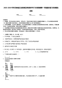 2023-2024学年甘肃省古浪县黄花滩初级中学八年级物理第一学期期末复习检测模拟试题含答案