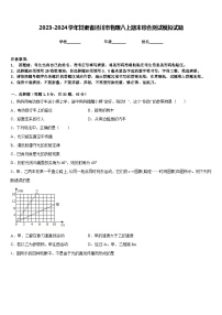 2023-2024学年甘肃省泾川市物理八上期末综合测试模拟试题含答案