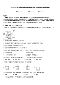 2023-2024学年甘肃省临洮县联考物理八上期末统考模拟试题含答案