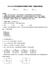 2023-2024学年甘肃省榆中学县物理八年级第一学期期末经典试题含答案