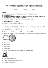 2023-2024学年甘肃省夏河县物理八年级第一学期期末达标检测模拟试题含答案