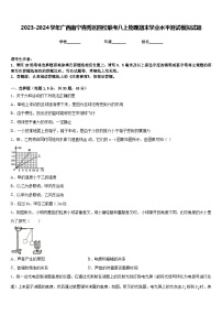 2023-2024学年广西南宁青秀区四校联考八上物理期末学业水平测试模拟试题含答案