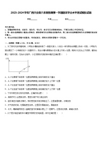 2023-2024学年广西兴业县八年级物理第一学期期末学业水平测试模拟试题含答案