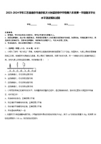 2023-2024学年江苏省南京市南京航天大附属初级中学物理八年级第一学期期末学业水平测试模拟试题含答案