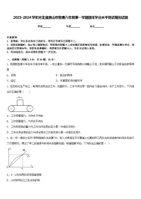 2023-2024学年河北省唐山市物理八年级第一学期期末学业水平测试模拟试题含答案