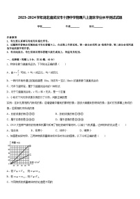 2023-2024学年湖北省武汉市十四中学物理八上期末学业水平测试试题含答案