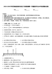 2023-2024学年甘肃省定西市名校八年级物理第一学期期末学业水平测试模拟试题含答案