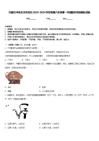 内蒙古呼伦贝尔市名校2023-2024学年物理八年级第一学期期末检测模拟试题含答案