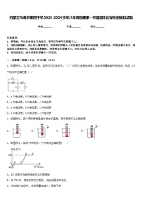 内蒙古乌海市第四中学2023-2024学年八年级物理第一学期期末达标检测模拟试题含答案