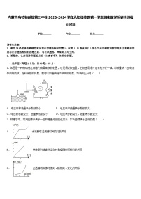 内蒙古乌拉特前旗第三中学2023-2024学年八年级物理第一学期期末教学质量检测模拟试题含答案