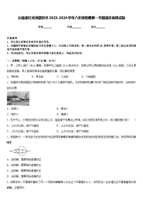 云南省红河州蒙自市2023-2024学年八年级物理第一学期期末调研试题含答案