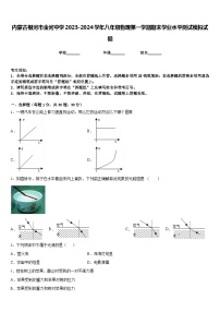 内蒙古根河市金河中学2023-2024学年八年级物理第一学期期末学业水平测试模拟试题含答案