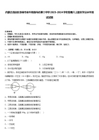 内蒙古自治区赤峰市翁牛特旗乌丹第三中学2023-2024学年物理八上期末学业水平测试试题含答案