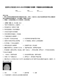 北京市大兴区名校2023-2024学年物理八年级第一学期期末达标检测模拟试题含答案