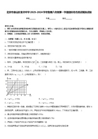 北京市房山区张坊中学2023-2024学年物理八年级第一学期期末综合测试模拟试题含答案