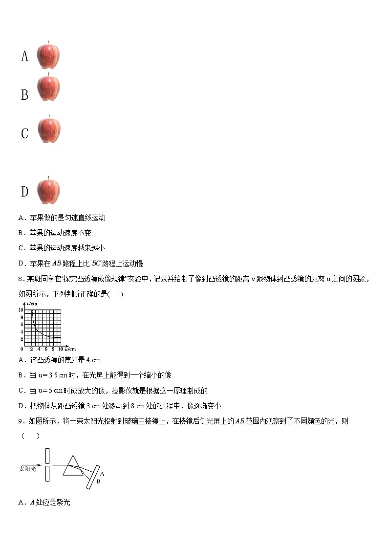 北京市丰台区第二中学2023-2024学年物理八年级第一学期期末复习检测试题含答案第3页