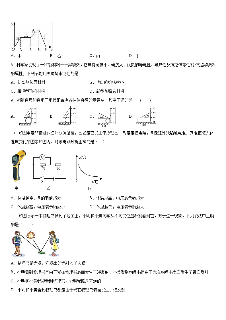 北京市海淀区101中学2023-2024学年八上物理期末学业质量监测试题含答案第2页