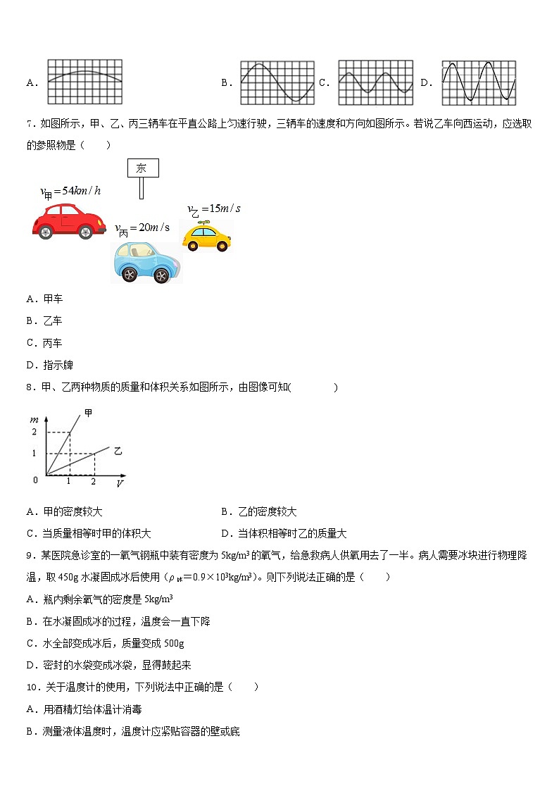 北京市海淀区一零一中学2023-2024学年八年级物理第一学期期末联考试题含答案第2页