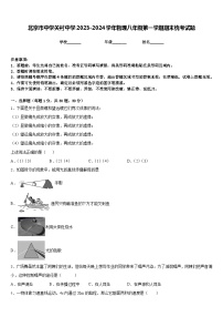 北京市中学关村中学2023-2024学年物理八年级第一学期期末统考试题含答案