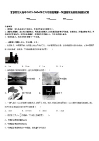 北京师范大附中2023-2024学年八年级物理第一学期期末质量检测模拟试题含答案