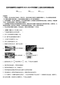 北京市首都师范大附属中学2023-2024学年物理八上期末达标检测模拟试题含答案