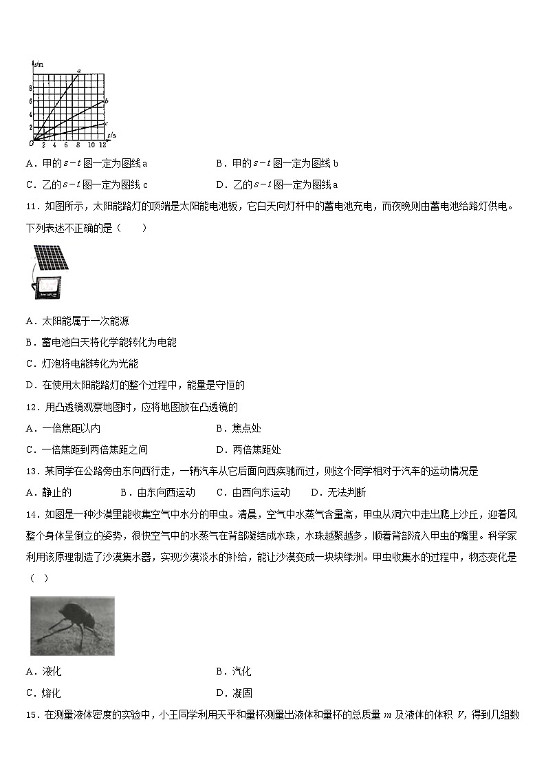 吕梁市重点中学2023-2024学年八年级物理第一学期期末经典模拟试题含答案03