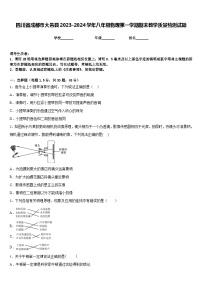 四川省成都市大邑县2023-2024学年八年级物理第一学期期末教学质量检测试题含答案