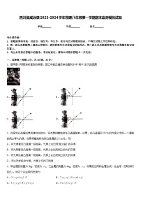 四川省威远县2023-2024学年物理八年级第一学期期末监测模拟试题含答案