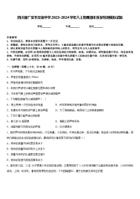 四川省广安市友谊中学2023-2024学年八上物理期末质量检测模拟试题含答案