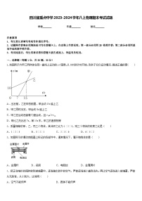 四川省重点中学2023-2024学年八上物理期末考试试题含答案