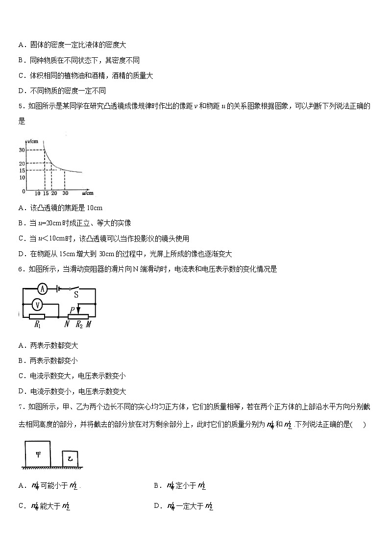 天津市宁河县名校2023-2024学年八上物理期末经典试题含答案02