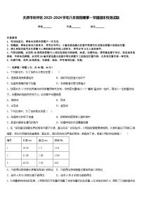 天津市和平区2023-2024学年八年级物理第一学期期末检测试题含答案