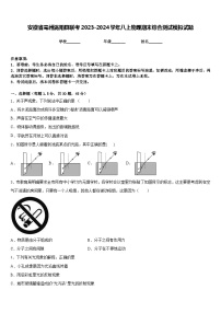 安徽省亳州涡阳县联考2023-2024学年八上物理期末综合测试模拟试题含答案