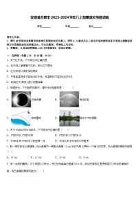 安徽省合肥市2023-2024学年八上物理期末预测试题含答案