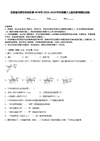 安徽省合肥市包河区第48中学2023-2024学年物理八上期末联考模拟试题含答案