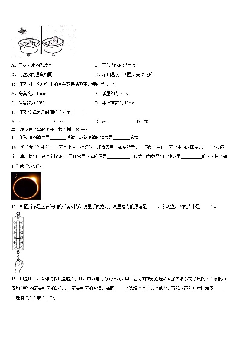 安徽省合肥市部分学校2023-2024学年八年级物理第一学期期末监测模拟试题含答案03