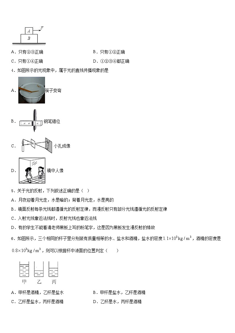 安徽省合肥市第四十二中学2023-2024学年八上物理期末检测试题含答案第2页