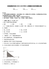 安徽省巢湖市名校2023-2024学年八上物理期末质量检测模拟试题含答案