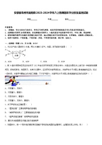 安徽省毫州市涡阳县2023-2024学年八上物理期末学业质量监测试题含答案