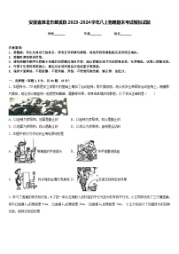 安徽省淮北市濉溪县2023-2024学年八上物理期末考试模拟试题含答案