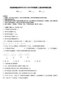 安徽省淮南实验中学2023-2024学年物理八上期末联考模拟试题含答案