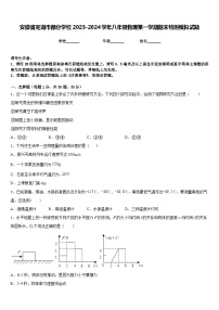 安徽省芜湖市部分学校2023-2024学年八年级物理第一学期期末检测模拟试题含答案