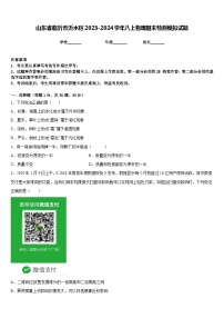 山东省临沂市沂水区2023-2024学年八上物理期末检测模拟试题含答案