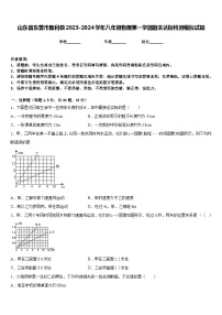 山东省东营市垦利县2023-2024学年八年级物理第一学期期末达标检测模拟试题含答案