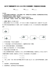 宜兴市丁蜀镇陶都中学2023-2024学年八年级物理第一学期期末复习检测试题含答案