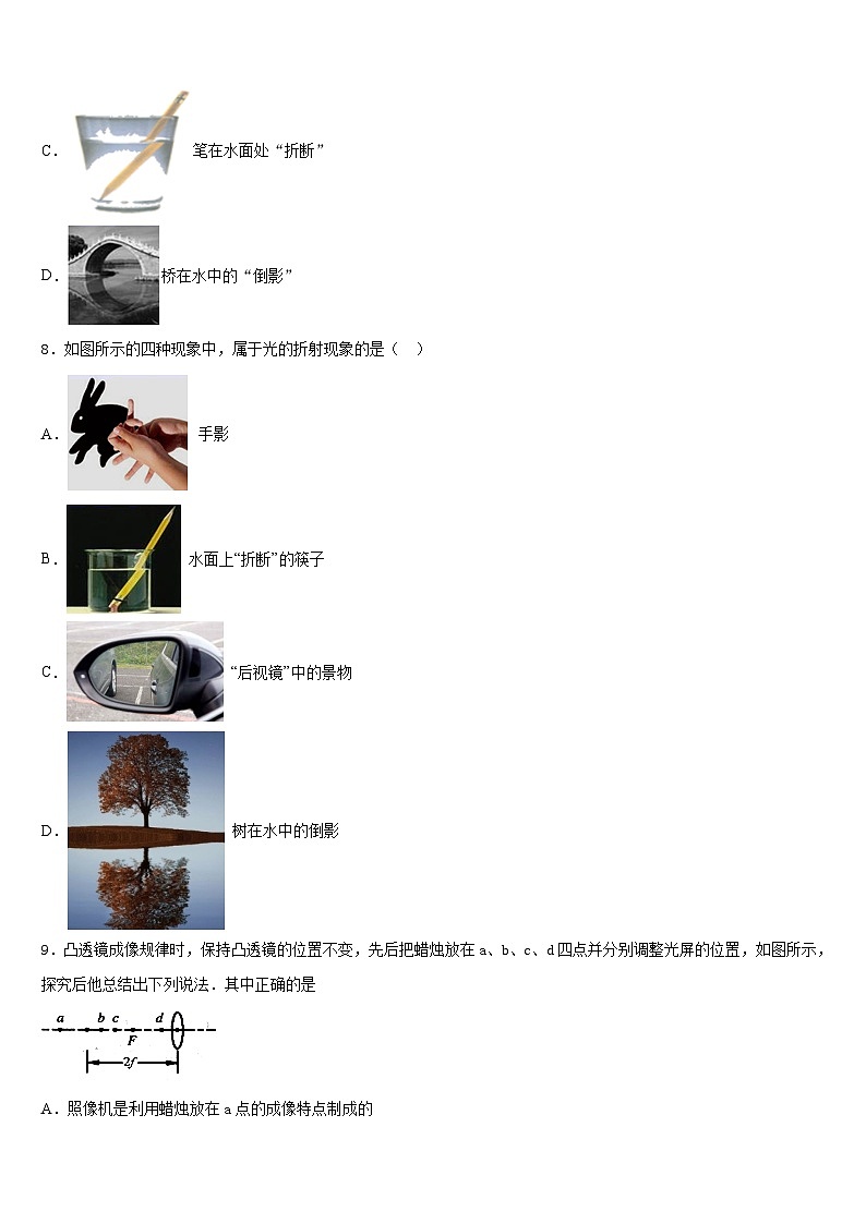 山东省兰陵县2023-2024学年物理八年级第一学期期末教学质量检测试题含答案第3页